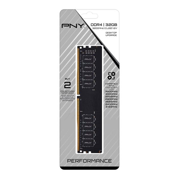 PNY Performance 32 GB (1 x 32 GB) DDR4-3200 CL22 Memory - Image 3